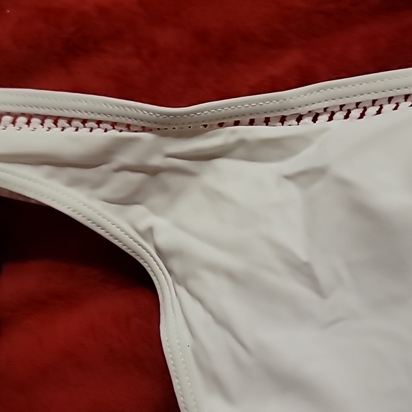 NWT Stunning Crochet Detail Plus Size Bathing Swim Suit One Piece White XXL - Picture 10 of 12